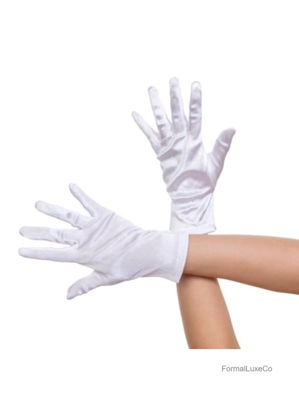 Satin Opera Gloves 9 Inch Elbow Length Retro Flapper Formal Evening